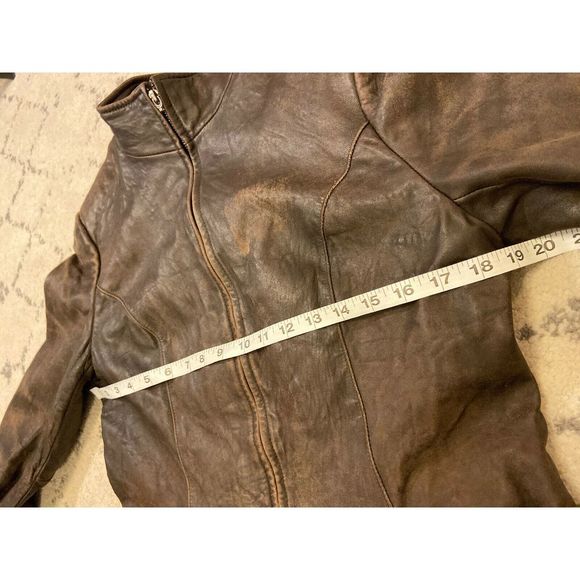 Donica Brown Insulate Geniune Leather Jacket - Picture 5 of 8